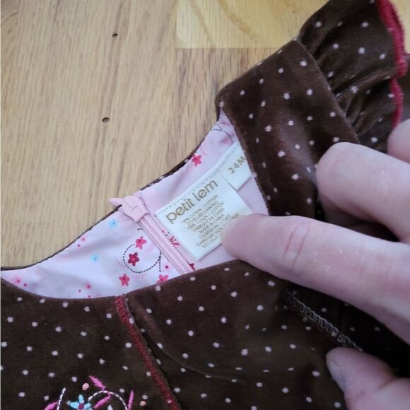 Petit Lem Velvet Dress - Picture 8 of 8